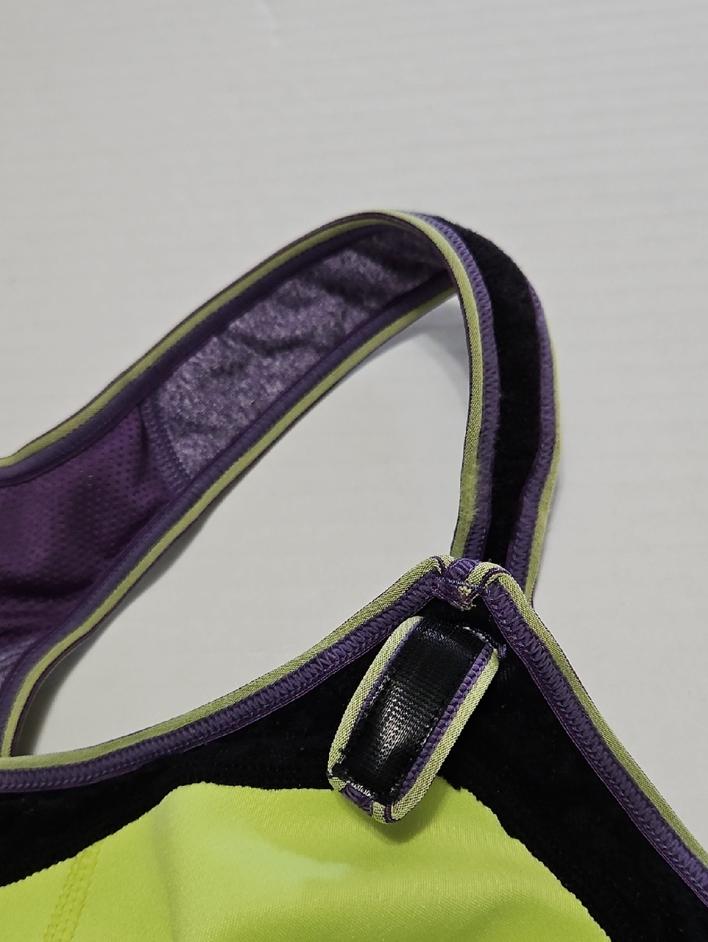Moving Comfort Rebound Racer Purple Supportive Racerback Sports Bra Size 36D - Picture 4 of 7